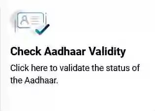 check aadhaar validity