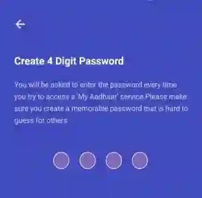 maadhaar create password