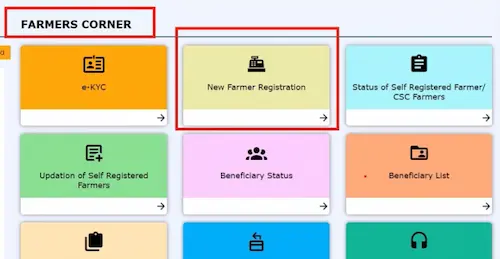 pm kisan samman nidhi new farmer registration